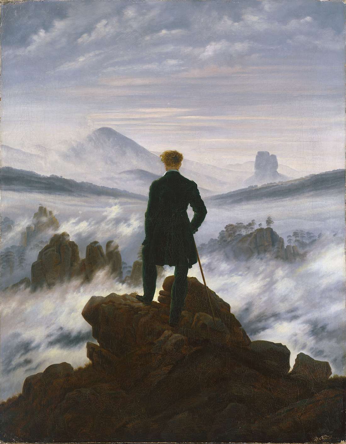Caspar David Friedrich - Wanderer above the Sea of Fog
